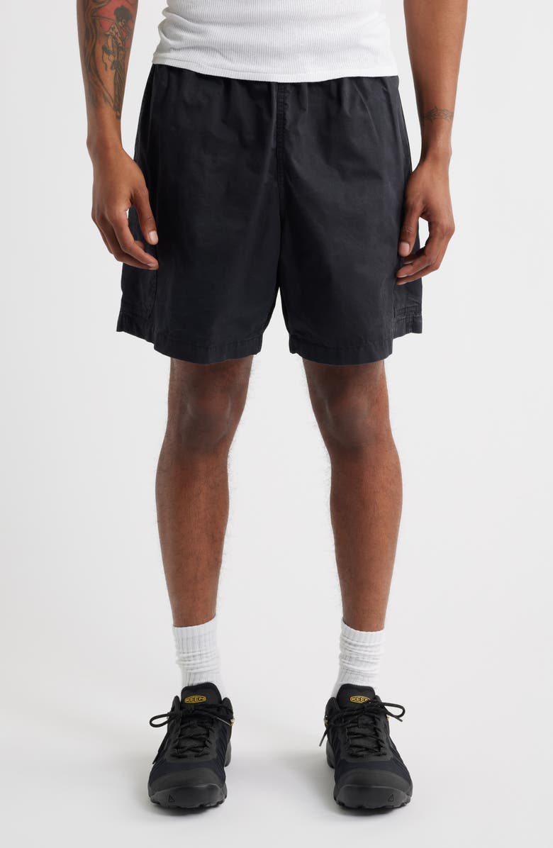 Obey Easy Nelson Cotton Cargo Shorts, Main, color, Digital Black Faded Wash