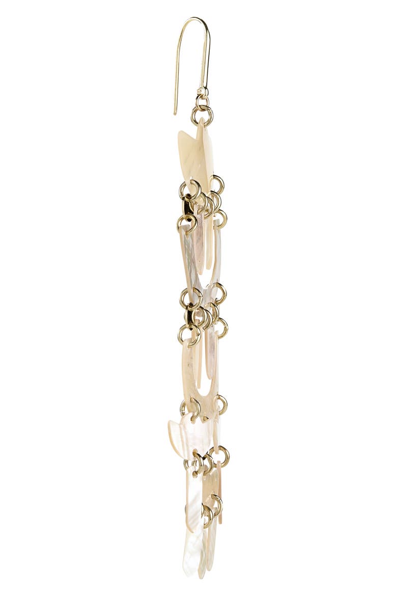 Yue Mismatched Chandelier Earrings, Alternate, color, LOTUS