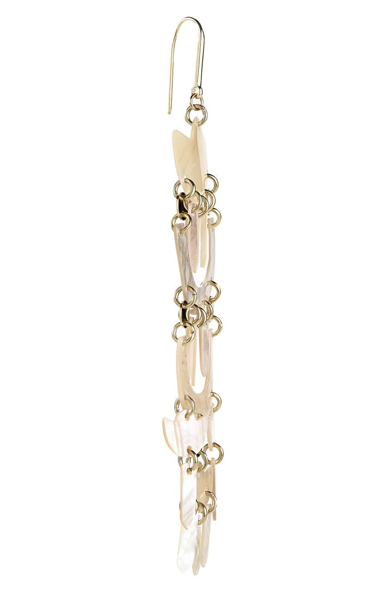 Isabel Marant Yue Mismatched Chandelier Earrings, Alternate, color, Lotus