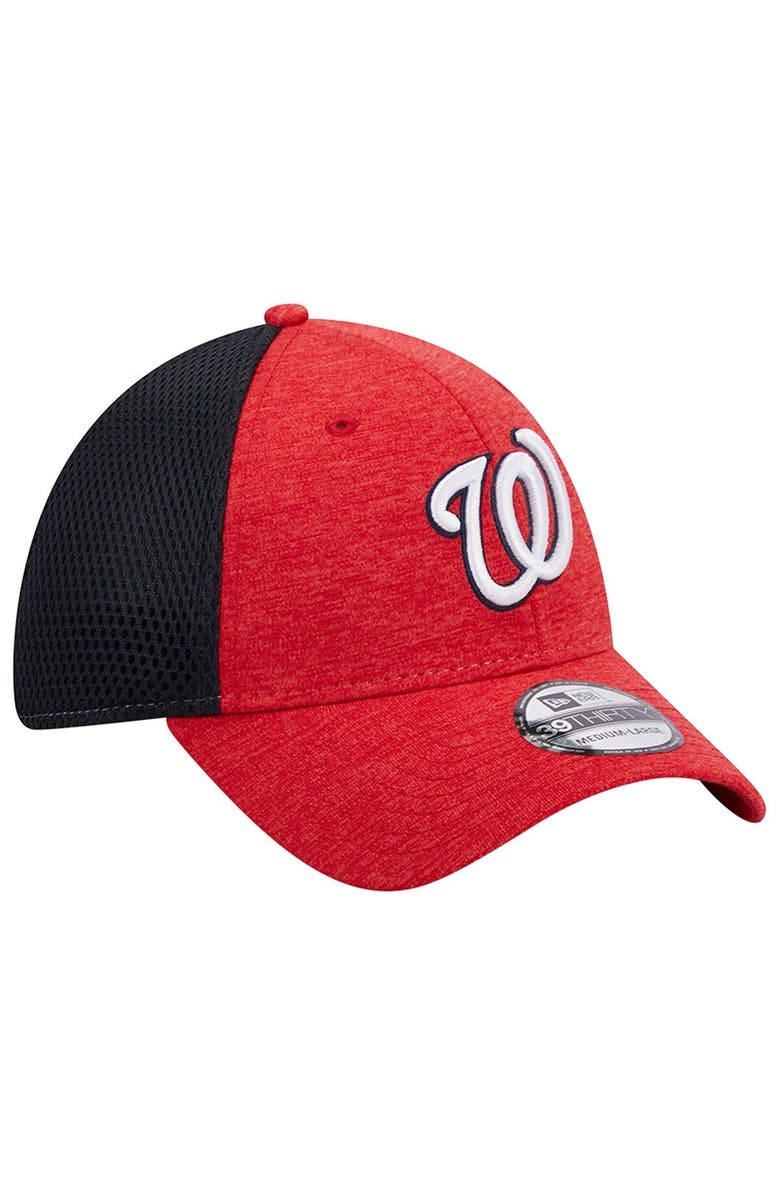New Era Men's New Era Red Washington Nationals Shadow Neo 39THIRTY Flex Hat, Alternate, color, Red