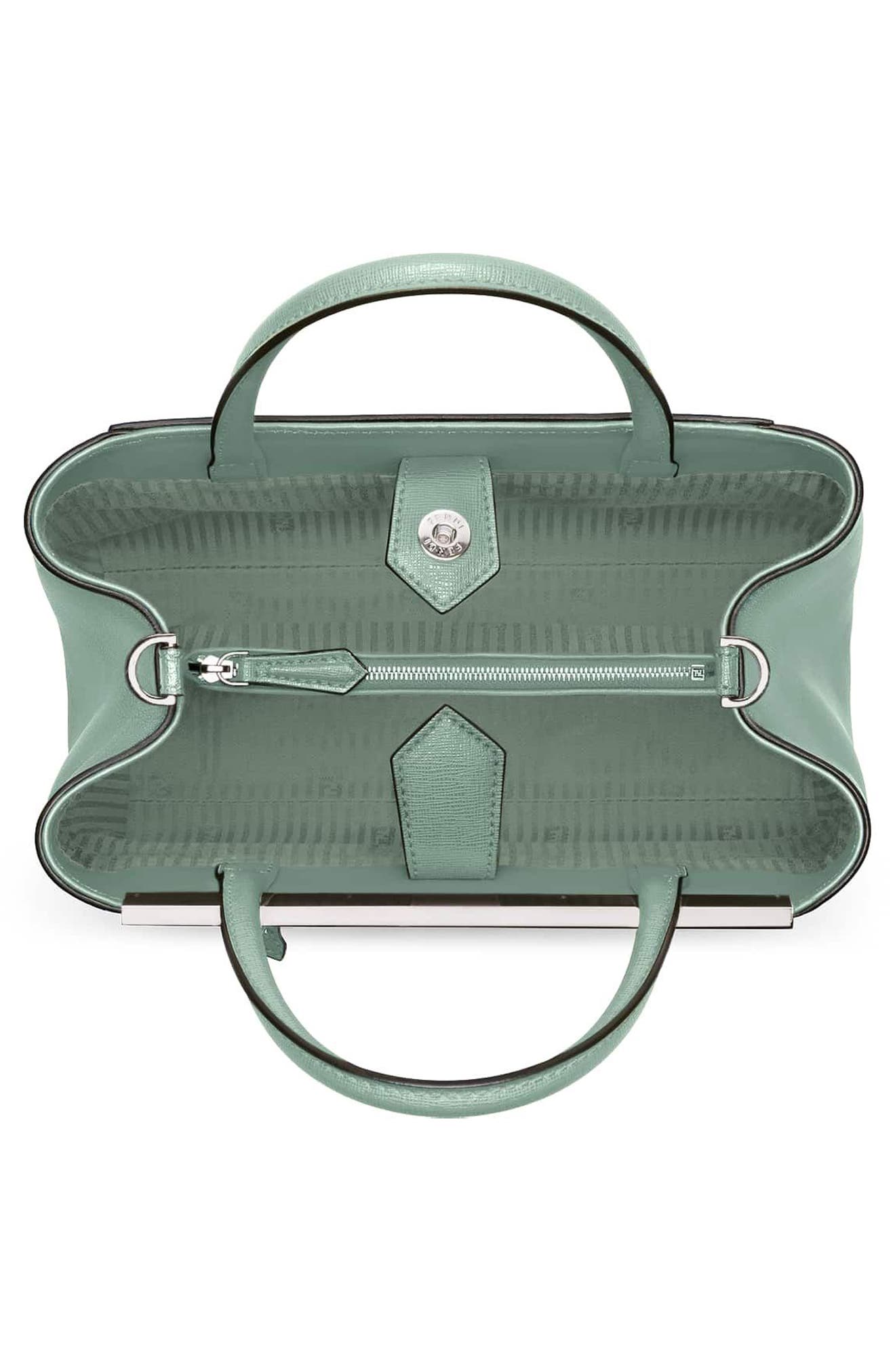 Fendi 'Petite 2Jours Elite' Leather Shopper, Alternate, color, 