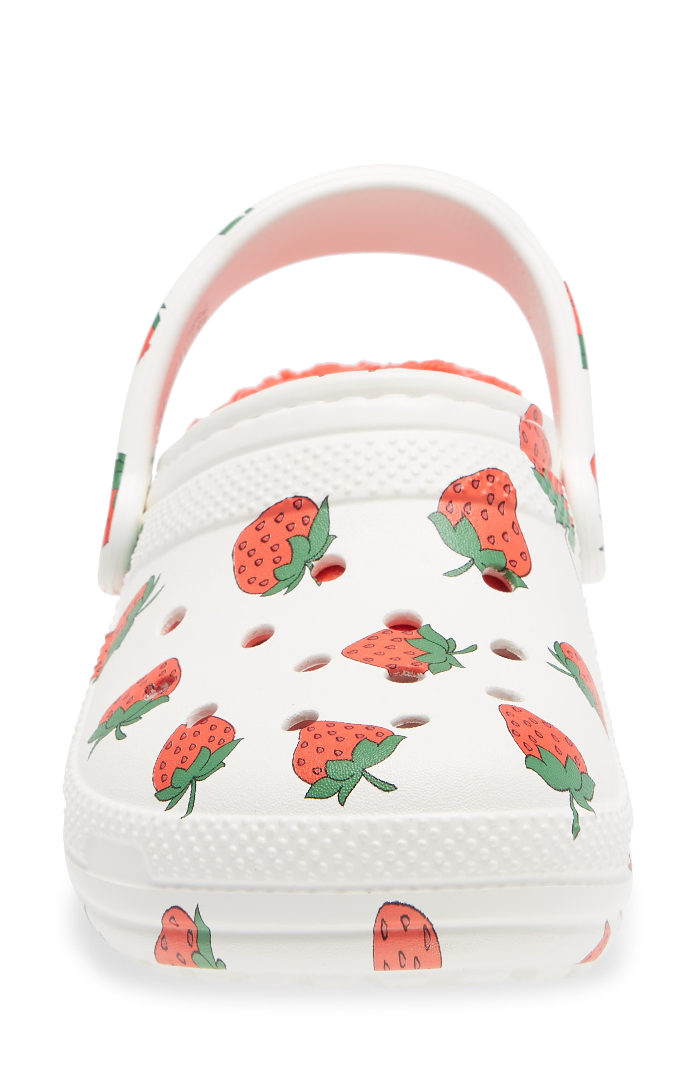 CROCS™ Classic Lined Vacay Vibes Clog, Alternate, color, WHITE STRAWBERRY