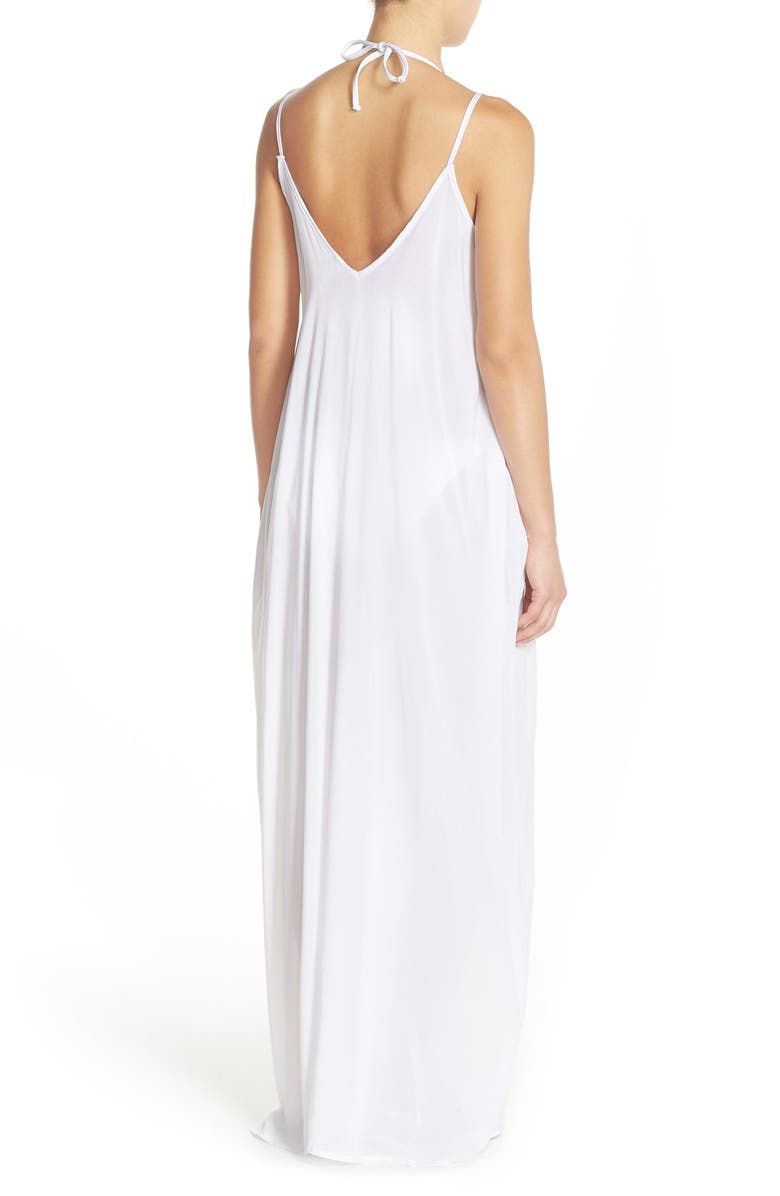 Elan V-Back Cover-Up Maxi Dress, Alternate, color, White