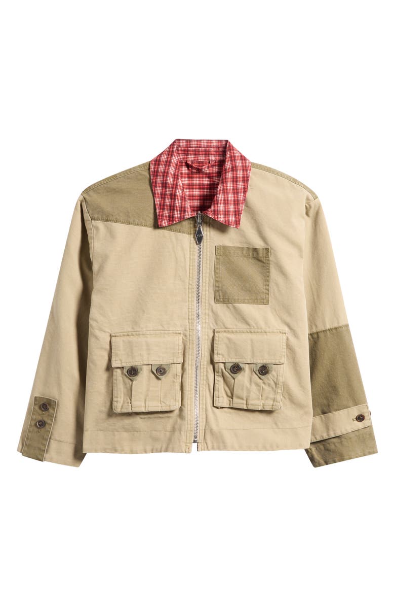 Damson Madder Marcelle Reversible Organic Cotton Barn Jacket, Main, color, Red Multi