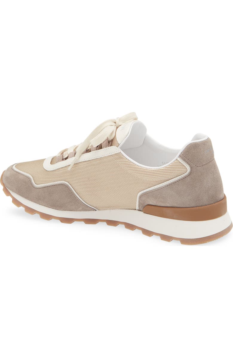 JM WESTON Animation On My Way Ghillies Knit Sneaker, Alternate, color, Beige/ White/ Taupe