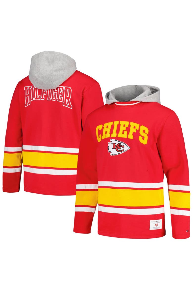 Men's Tommy Hilfiger Red Kansas City Chiefs Ivan Fashion Pullover Hoodie, Alternate, color, Red
