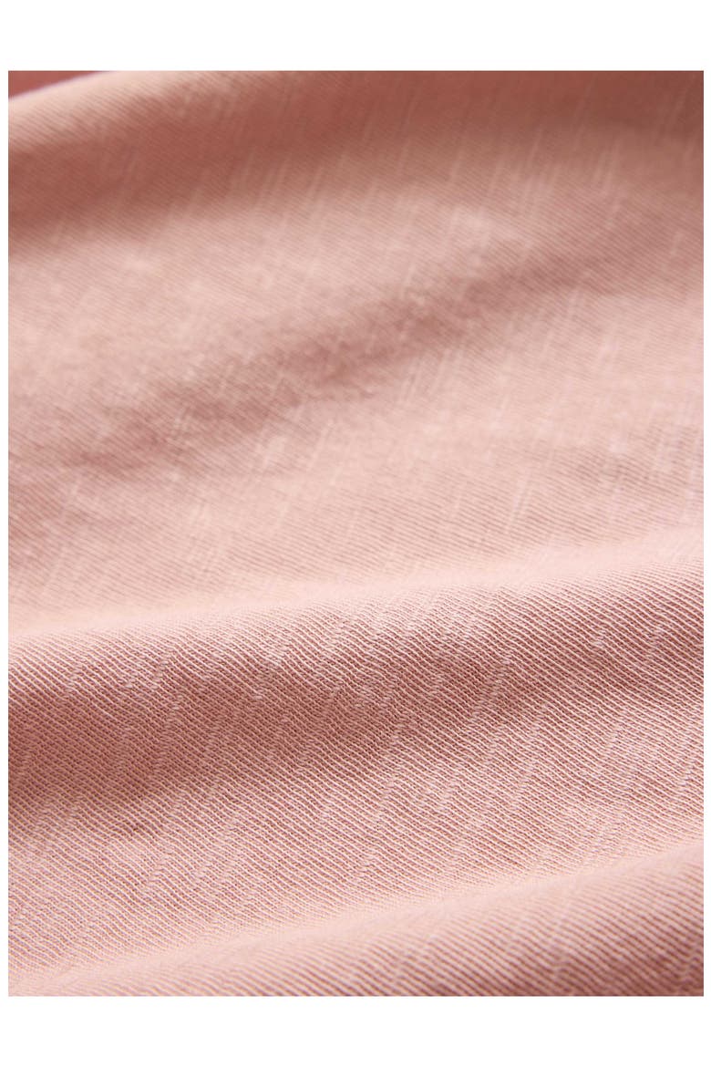 Miles Slub Organic Cotton Raw Edge T-Shirt, Alternate, color, PINK SAND