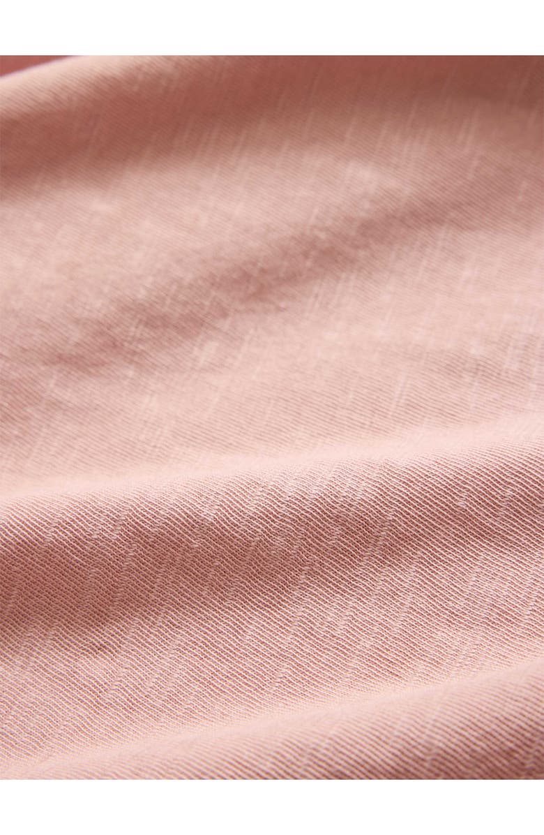 John Varvatos Miles Slub Organic Cotton Raw Edge T-Shirt, Alternate, color, Pink Sand