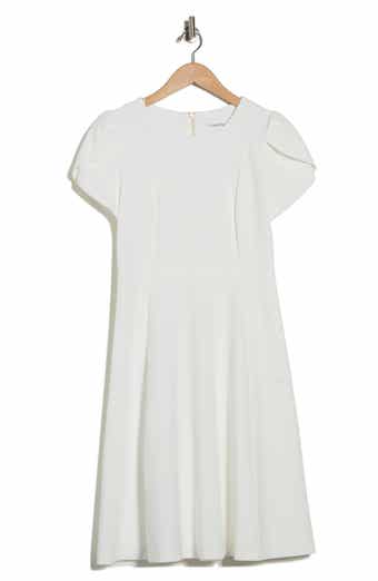 Calvin Klein Tulip Sleeve Fit & Flare Dress