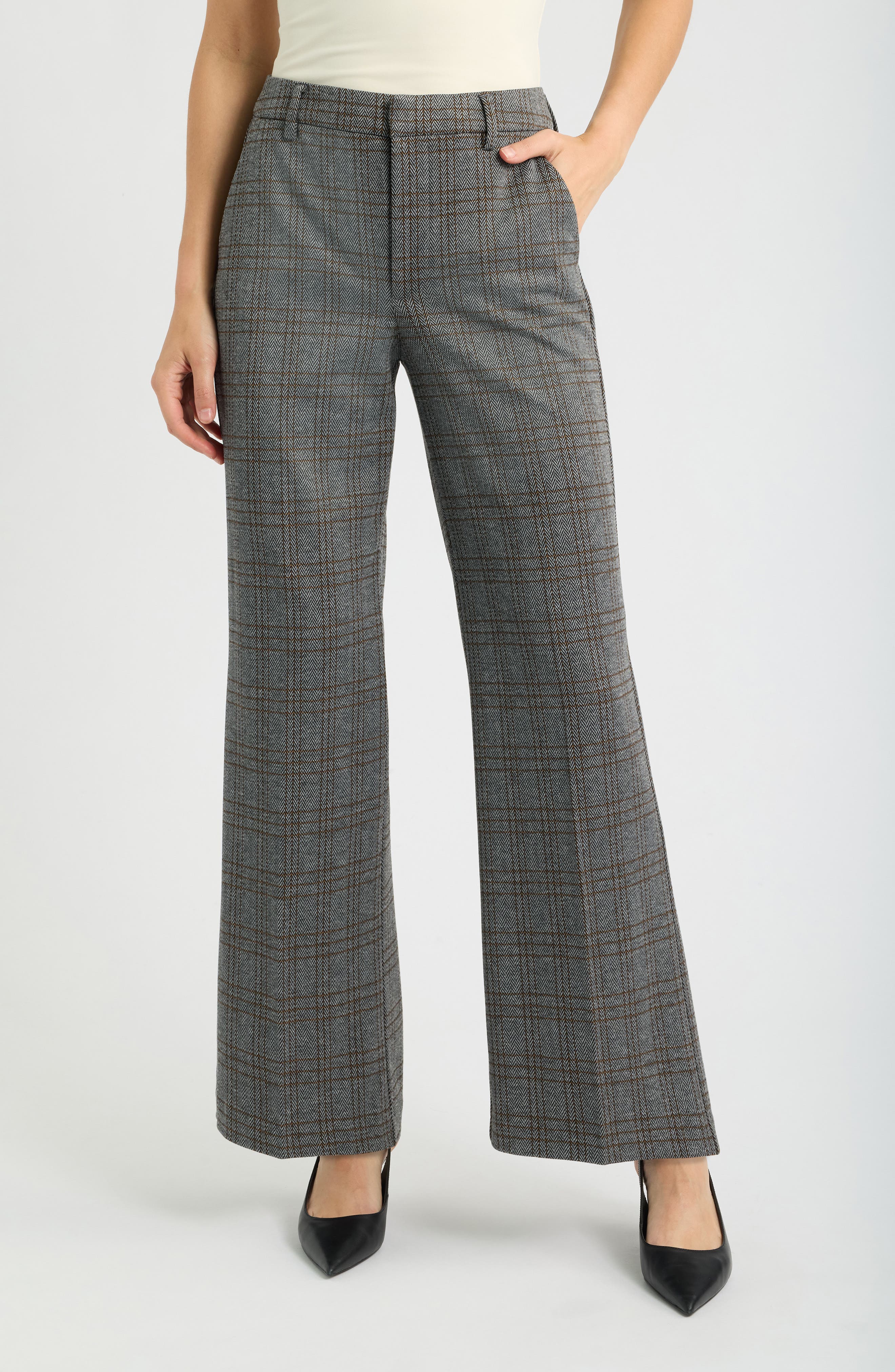 selected BLACK MULTI HERRINGBONE PLAID