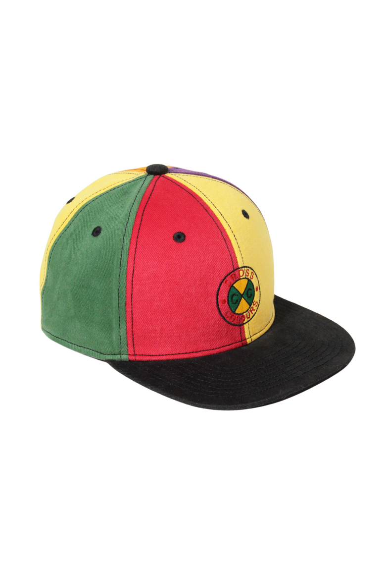 Circle Logo Color Block Snapback Hat, Main, color, Color Block