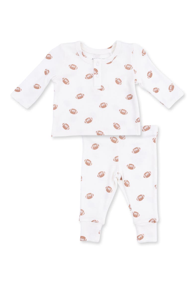 Mini Footballs Top & Pants Set, Main, color, IVORY