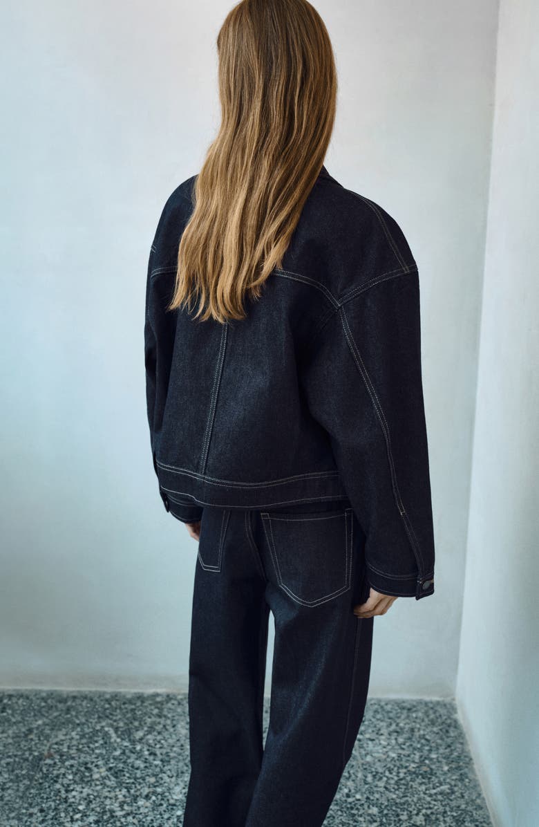 MANGO Denim Jacket, Alternate, color, Open Blue