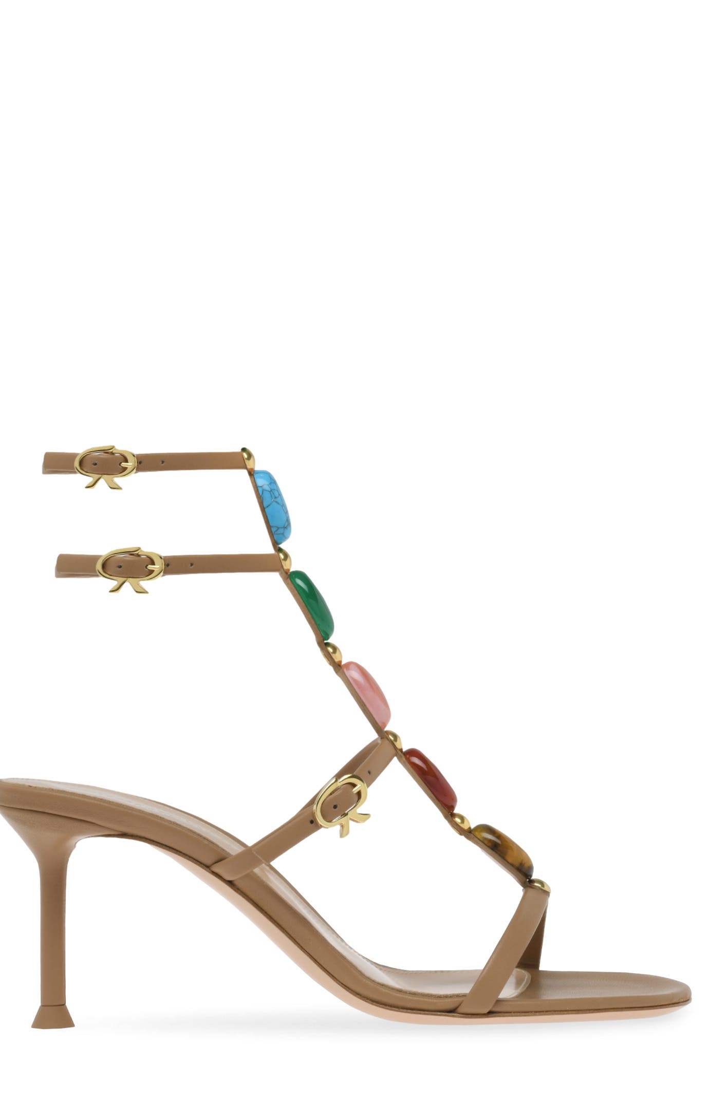 Shanti 70 Sandal, Main, color, Brown Nappa