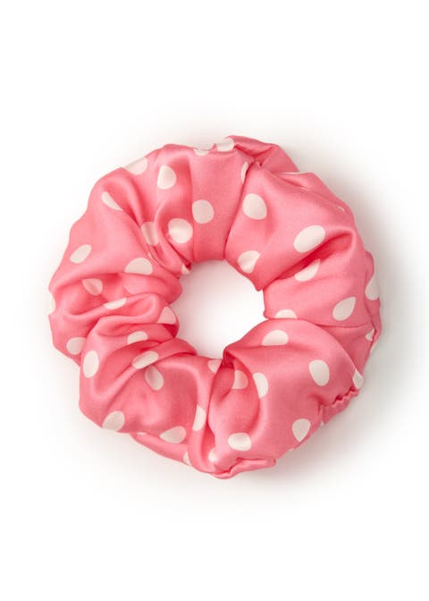 Petite Dot Silk Scrunchie