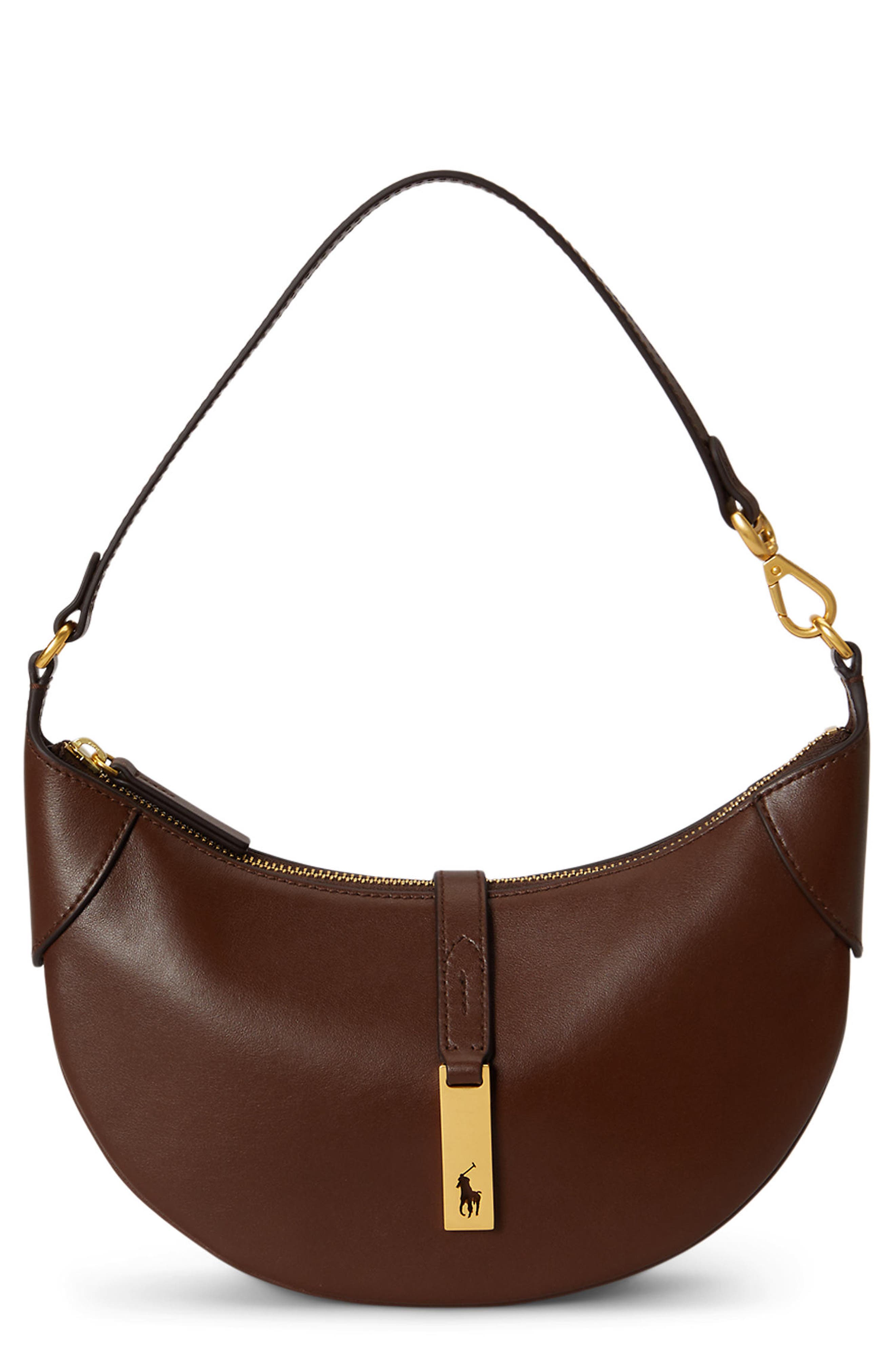 Женские сумки Polo Ralph Lauren Mini Polo ID Leather Shoulder Bag