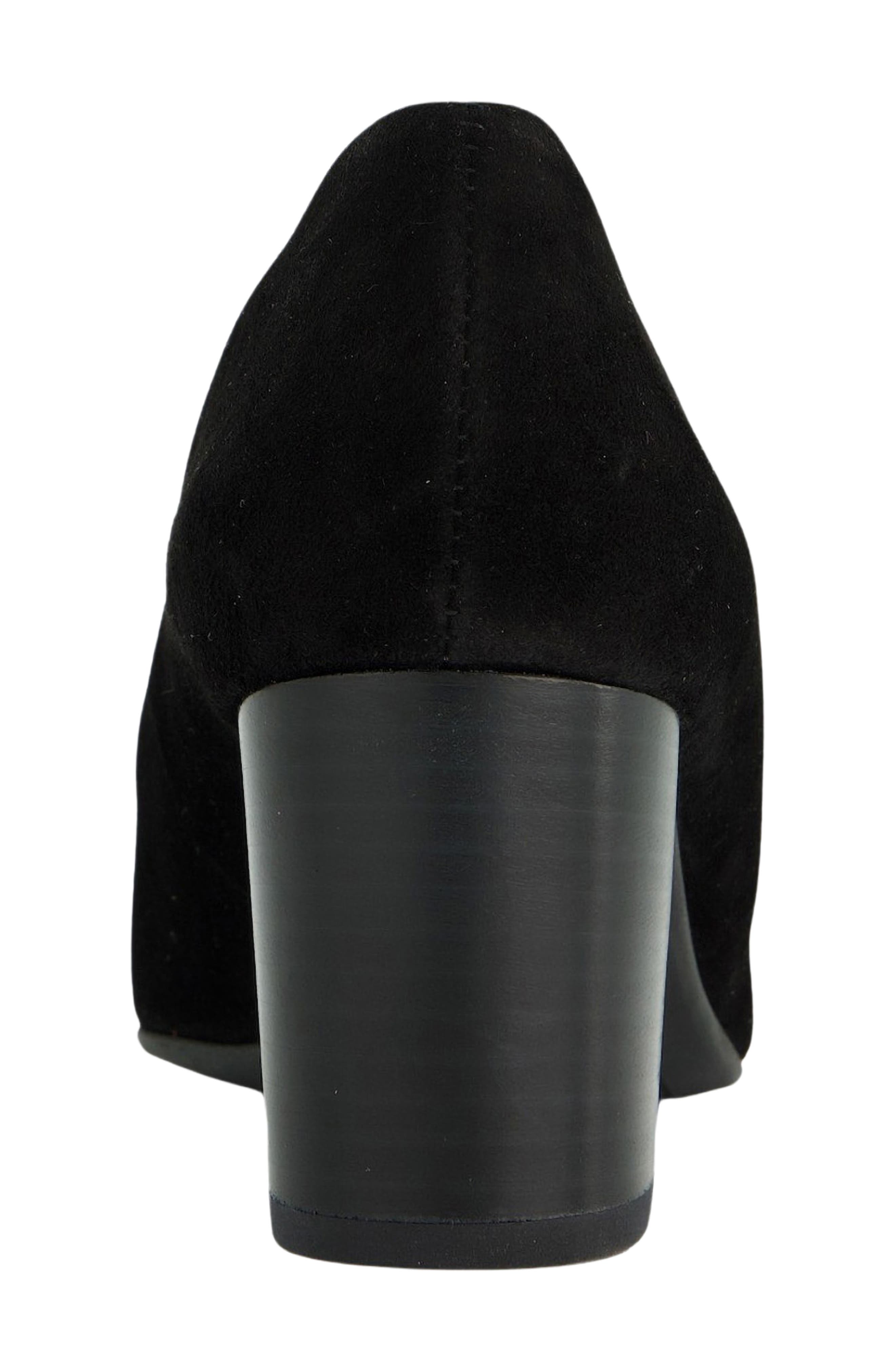 Frisco Leather Pump, Alternate, color, BLACK SUEDE
