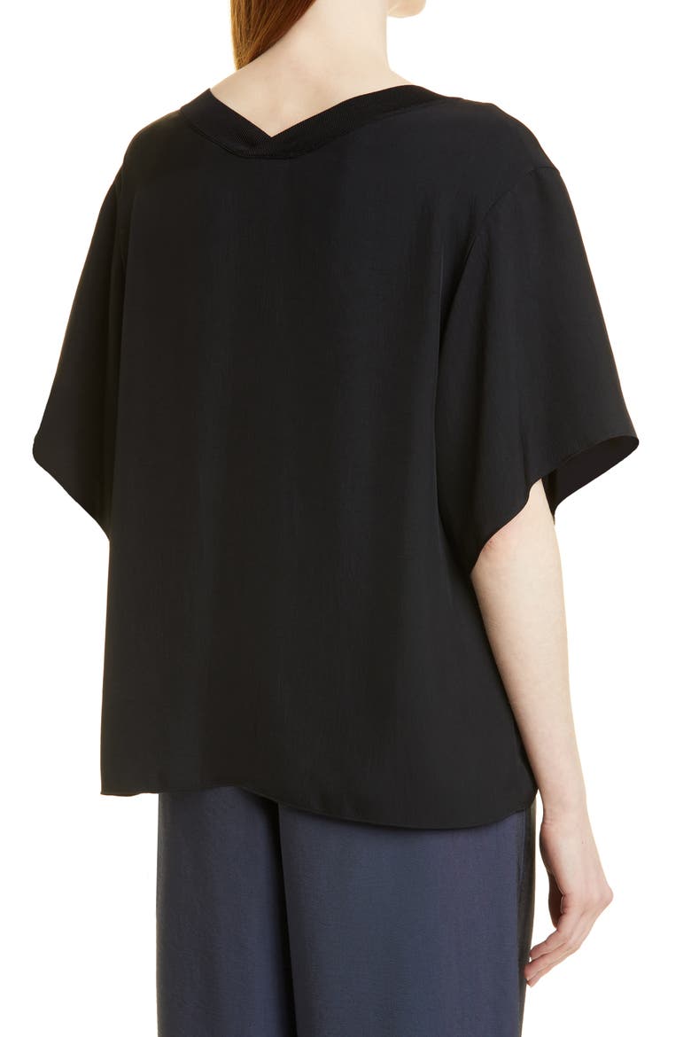 V-Neck T-Shirt, Alternate, color, BLACK