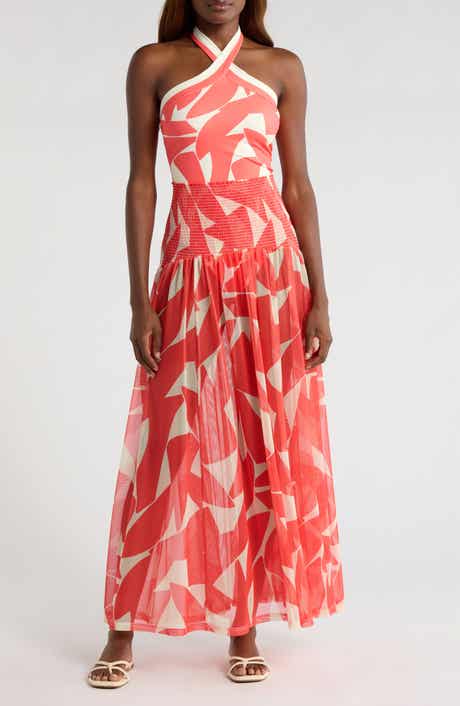 Hutch Smocked Cover-Up Maxi Skirt