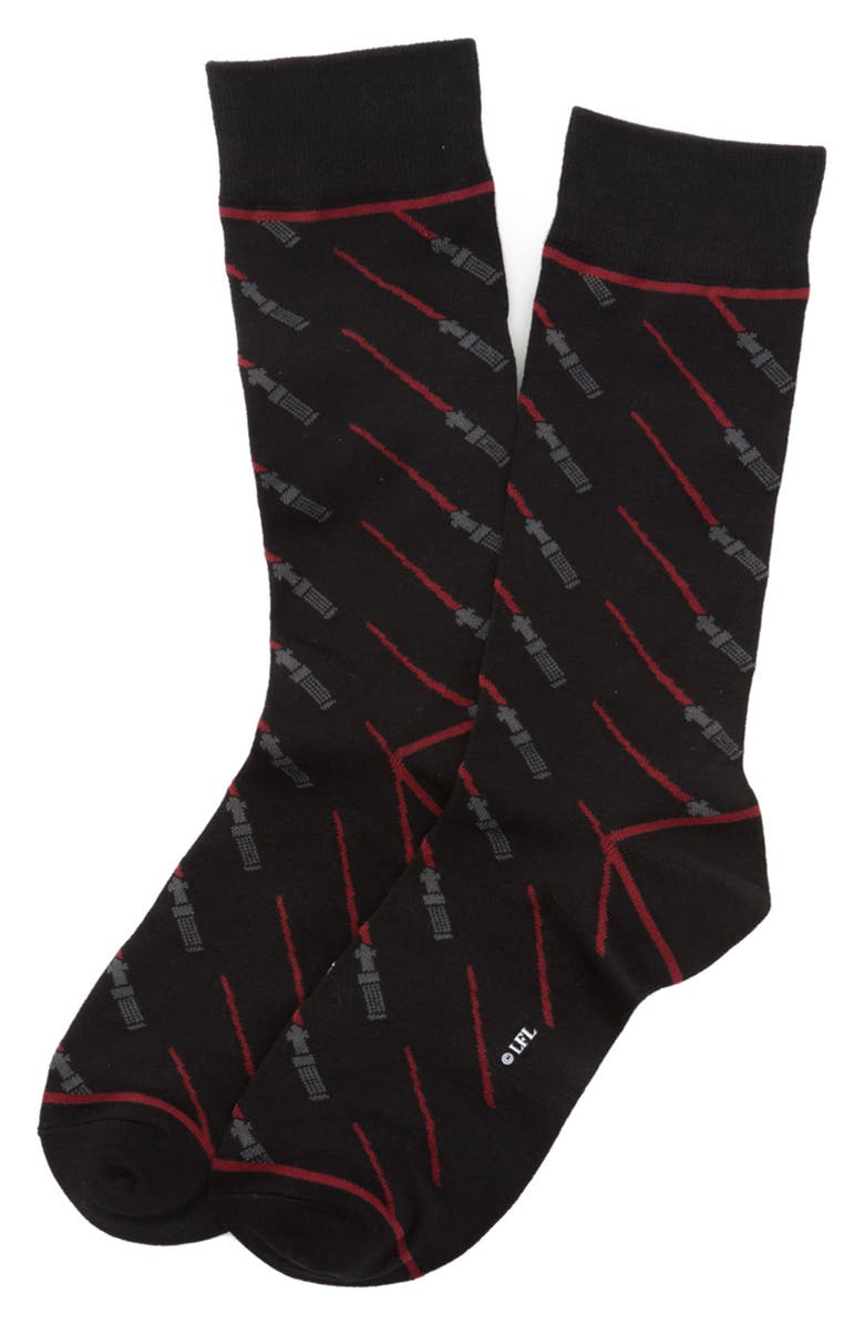 Cufflinks, Inc. Star Wars<sup>™</sup> - Red Lightsaber Socks, Alternate, color, 