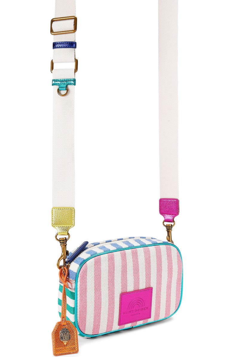 Kurt Geiger London Small Southbank Canvas Camera Crossbody Bag, Alternate, color,