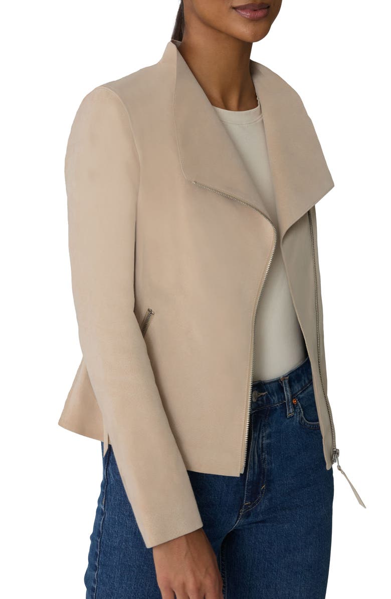 Soia & Kyo Catherine Suede Moto Jacket, Alternate, color, 
