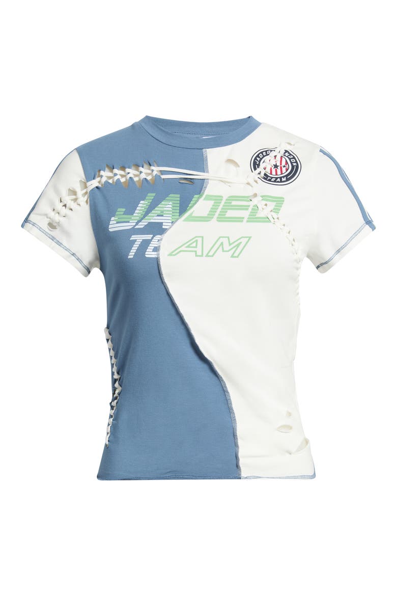 Macrame Spliced Football Top, Alternate, color, MULTI