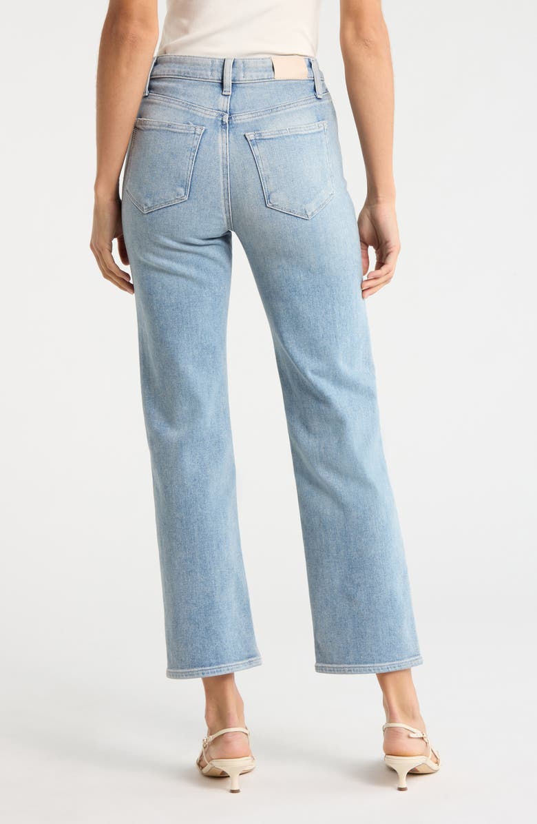 PAIGE Stevie High Waist Ankle Straight Leg Jeans, Alternate, color, Lisbon Light