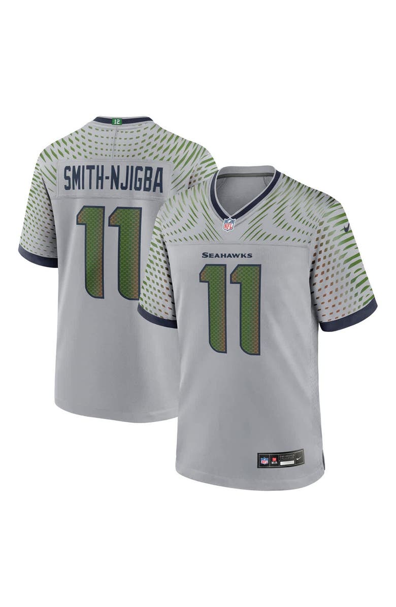 Nike Men's Nike Jaxon Smith-Njigba Wolf Gray Seattle Seahawks 2025 Rivalries Collection Game Jersey, Main, color, Gray
