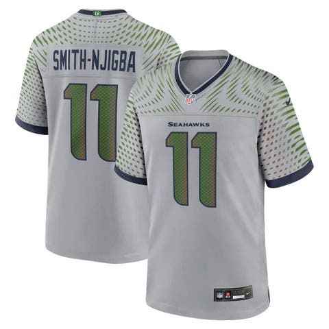 Men's Nike Jaxon Smith-Njigba Wolf Gray Seattle Seahawks 2025 Rivalries Collection Game Jersey