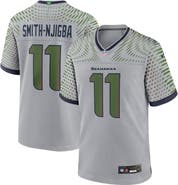 Nike Men's Nike Jaxon Smith-Njigba Wolf Gray Seattle Seahawks 2025 Rivalries Collection Game Jersey