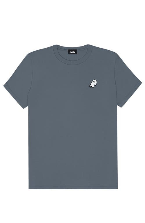 Dalix Ghost Womens Relaxed Tee In Vintage Navy