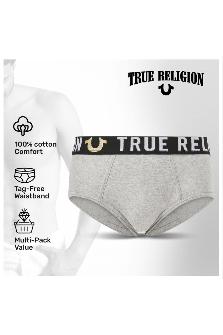 Briefs Soft Cotton Underwear Pack of 5, Alternate, color, blk,grey,charcoal,horseshoe