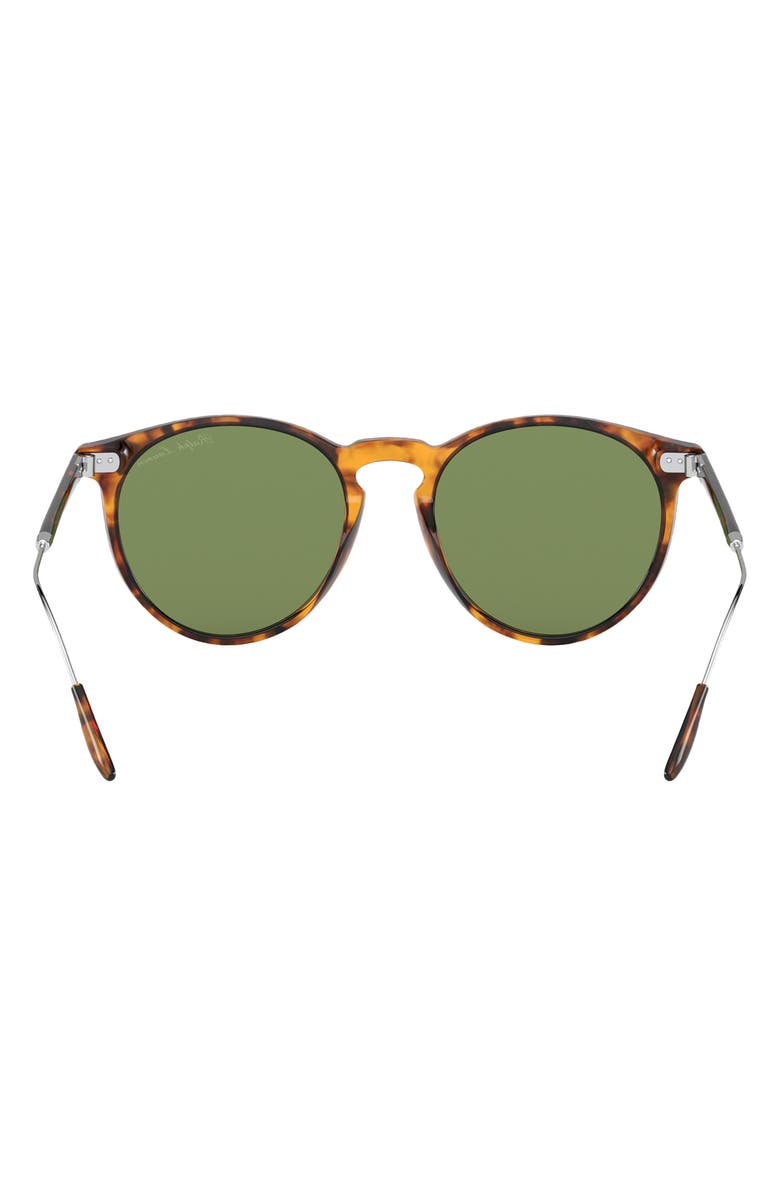 Ralph Lauren 53mm Phantos Sunglasses, Alternate, color, Shiny Antique Havana / Green