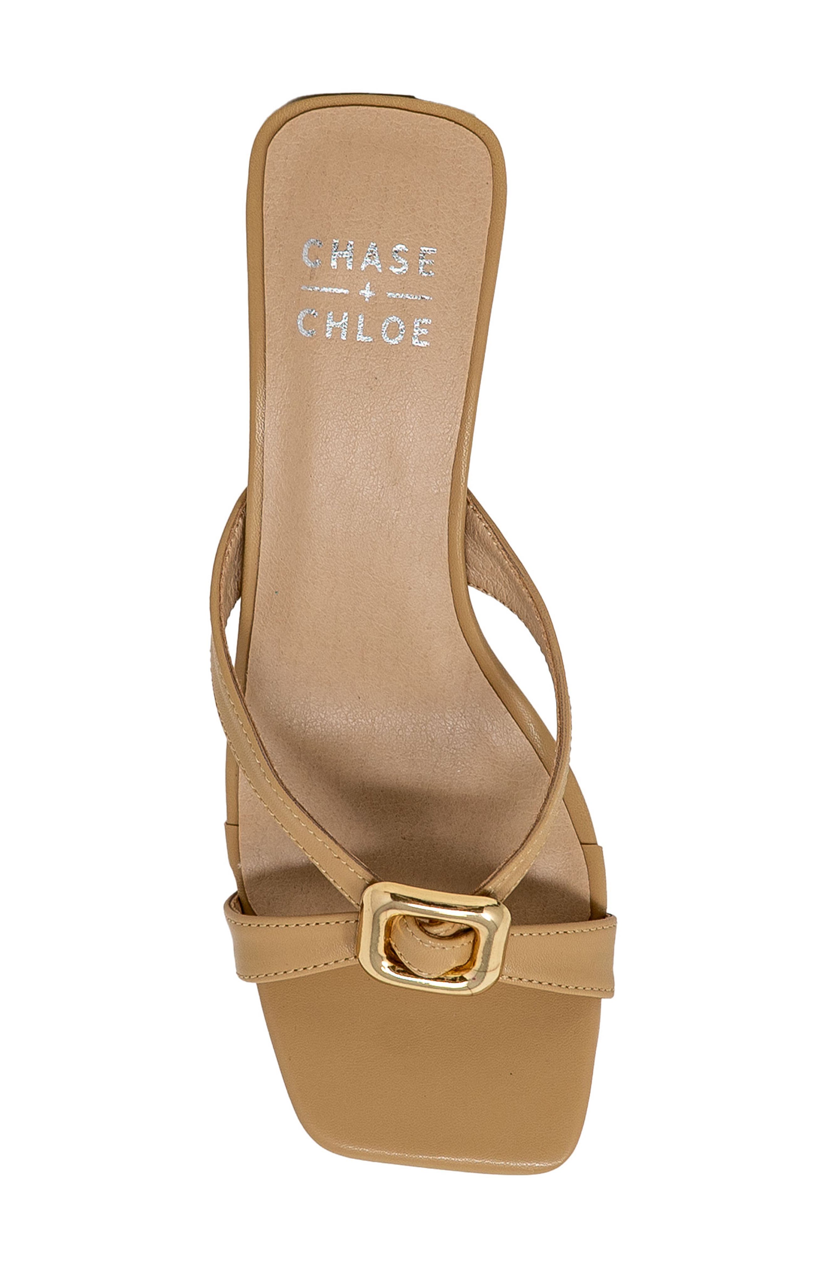 Square Toe Slide Sandal, Alternate, color, NUDE PU