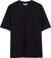 Acne Studios Tourist Logo Embroidered Cotton T-Shirt