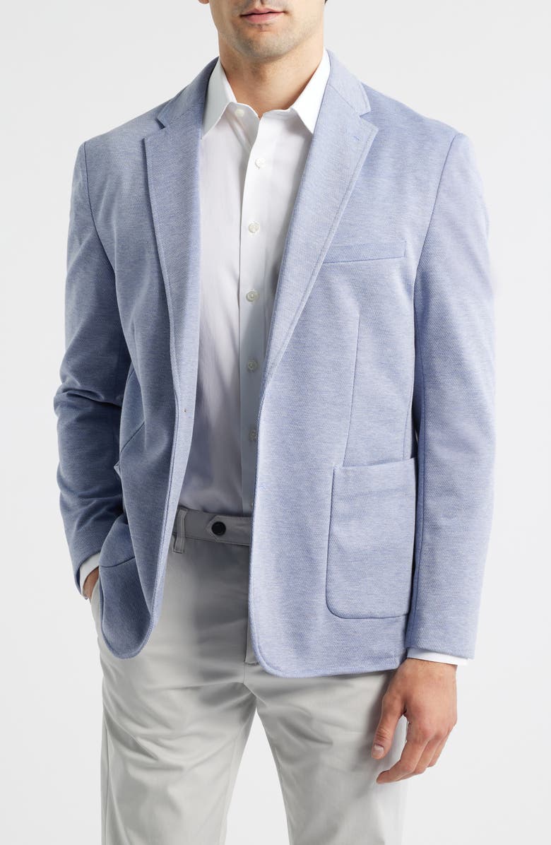 DANIEL HECHTER Heathered Stretch Twill Sport Coat, Main, color, Blue