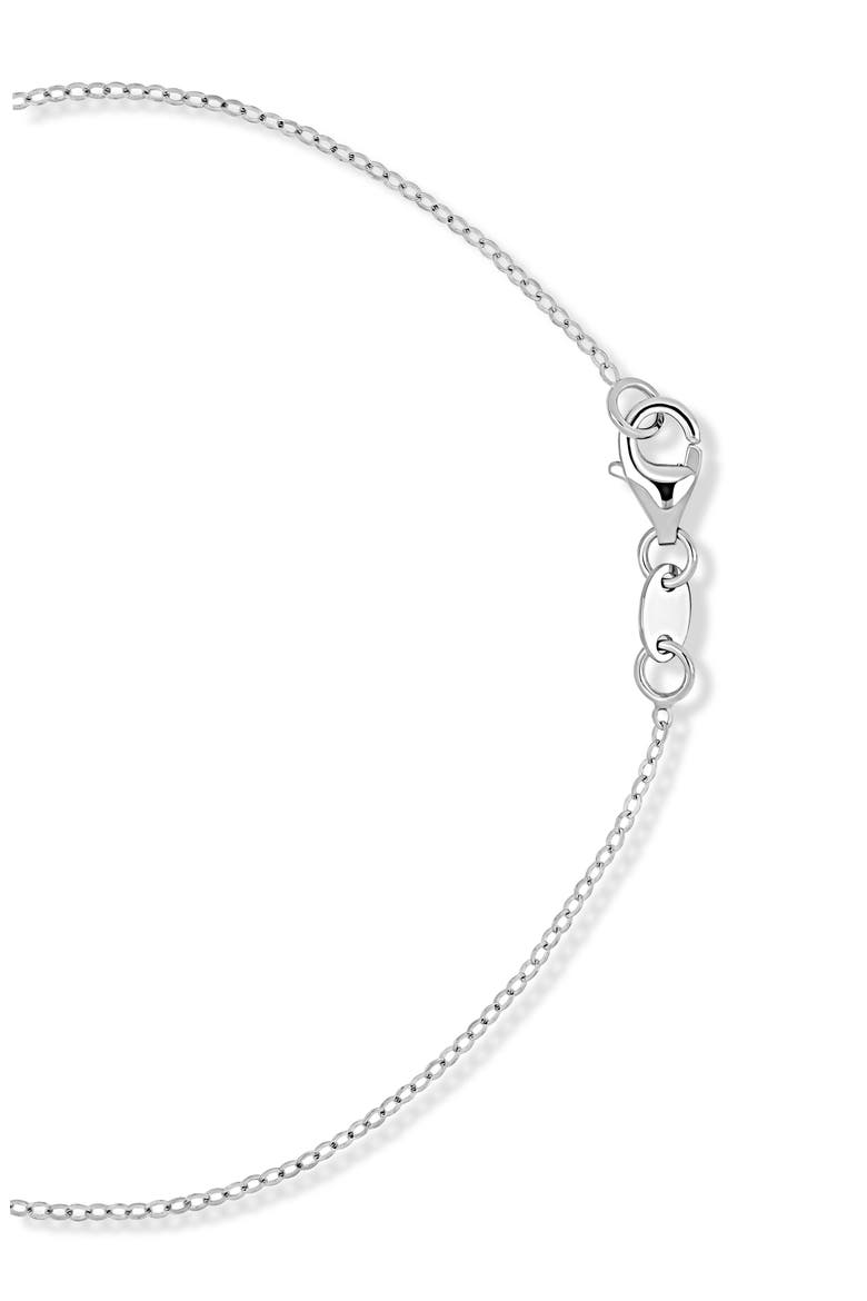 14K Gold Heart Line Bracelet (Online Trunk Show), Alternate, color, 14K WHITE GOLD