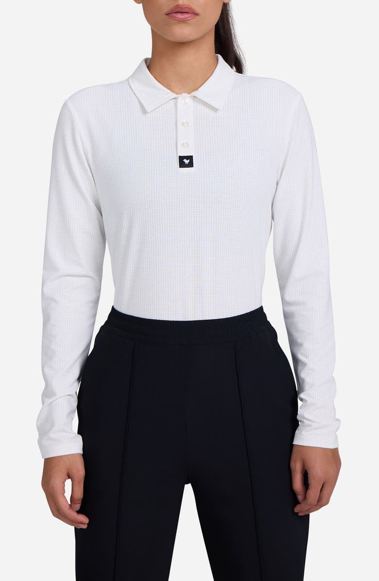 Bad Birdie Bad Elements Cooling Mesh Long Sleeve Polo, Main, color, 