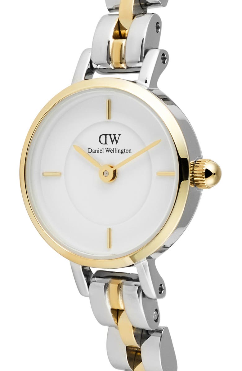 Daniel Wellington Petite Mini Arch Bracelet Watch, 19mm, Alternate, color, Silver-Tone