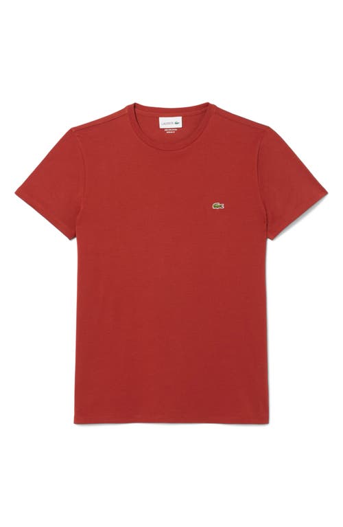 Lacoste Pima Cotton T-shirt In Red