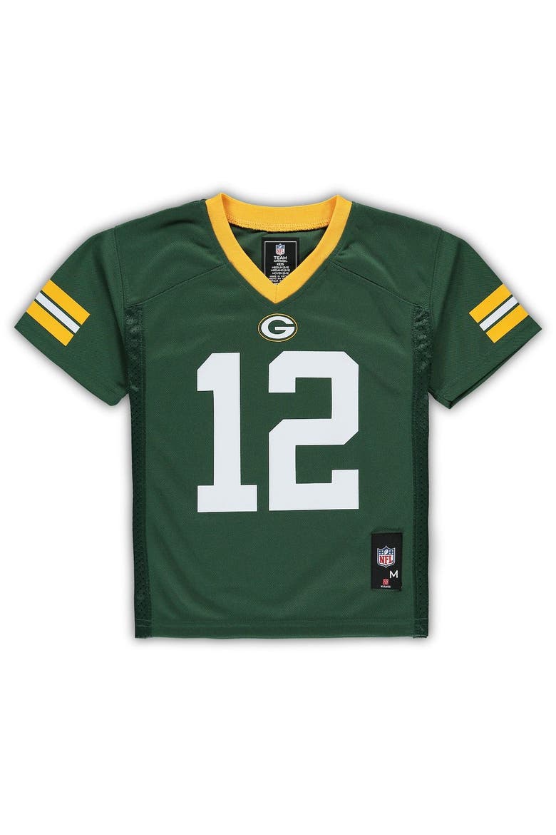 Preschool Aaron Rodgers Green Green Bay Packers Replica Player Jersey, Alternate, color, Green