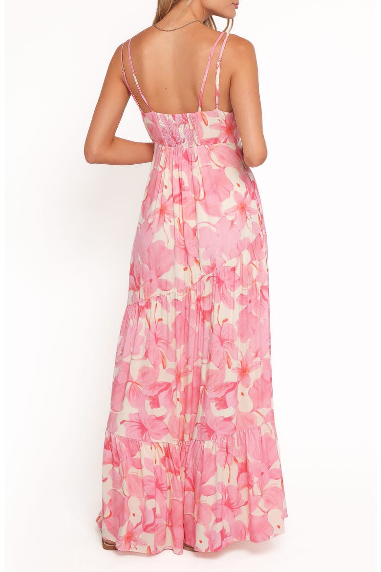 Forbes Tiered Cotton Maxi Dress, Alternate, color, PINK FLORAL