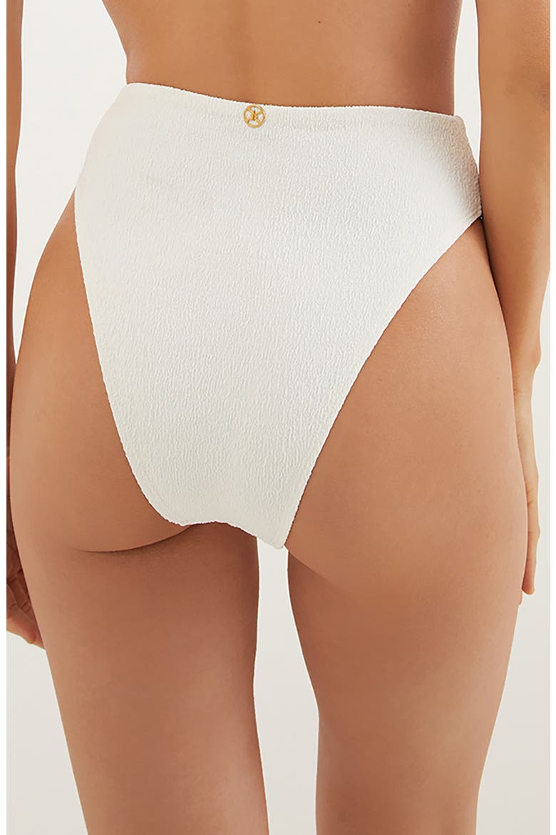 Firenze Gigi Hot High Waist Bikini Bottoms, Alternate, color, WHITE