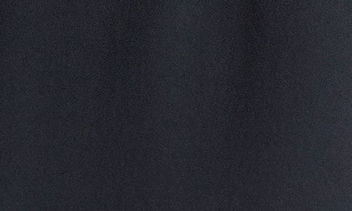 Vince Short Sleeve Crepe Polo Shirt In Blue