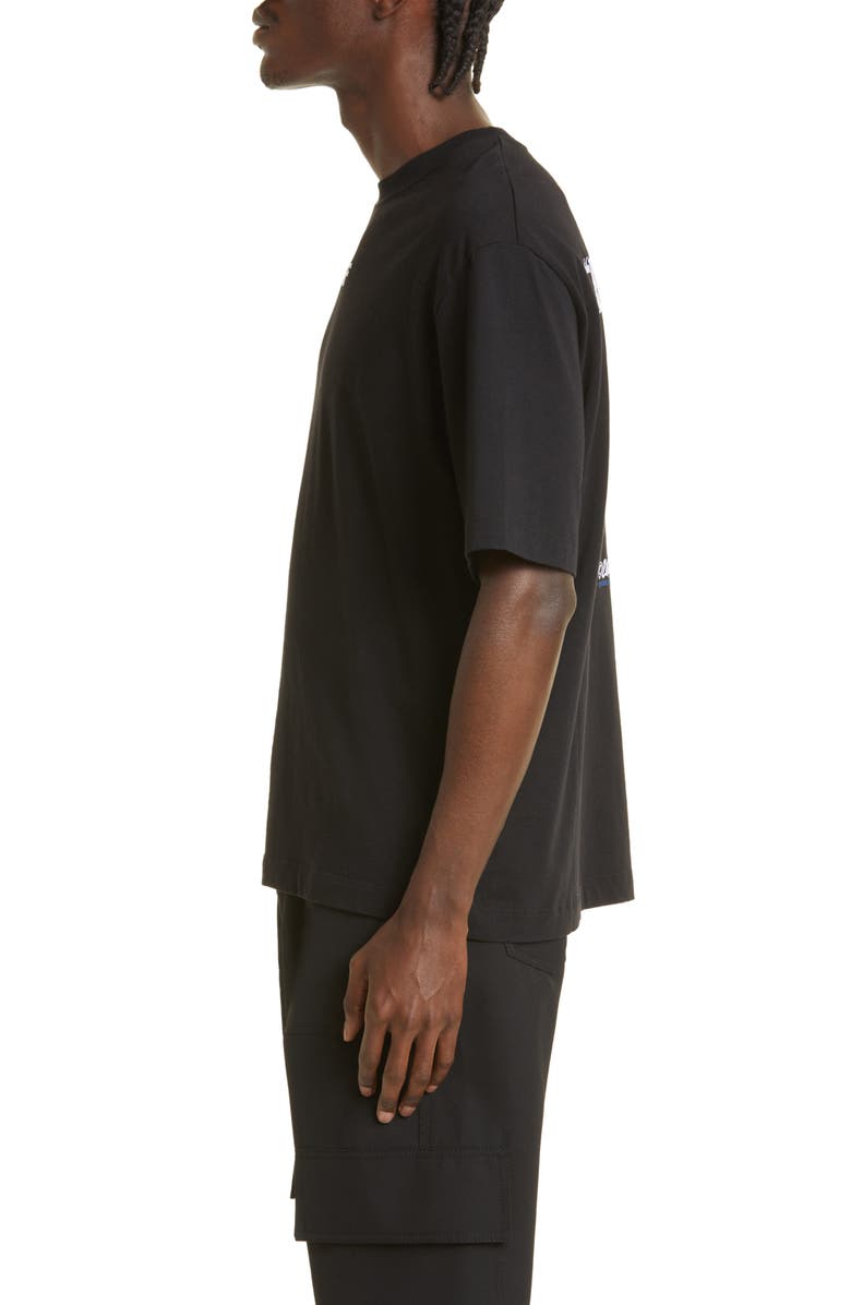 Off-White Skate Fit Exactly The Opposite Embroidered Graphic T-Shirt, Alternate, color,