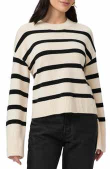 PAIGE Zofia Stripe Recycled Wool Blend Sweater