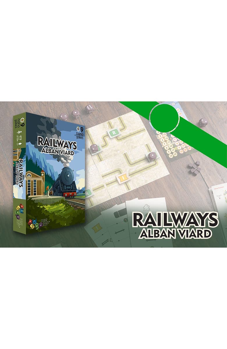 Capstone Games Nano9Games Volume 1, Railways, Alternate, color, Multicolored