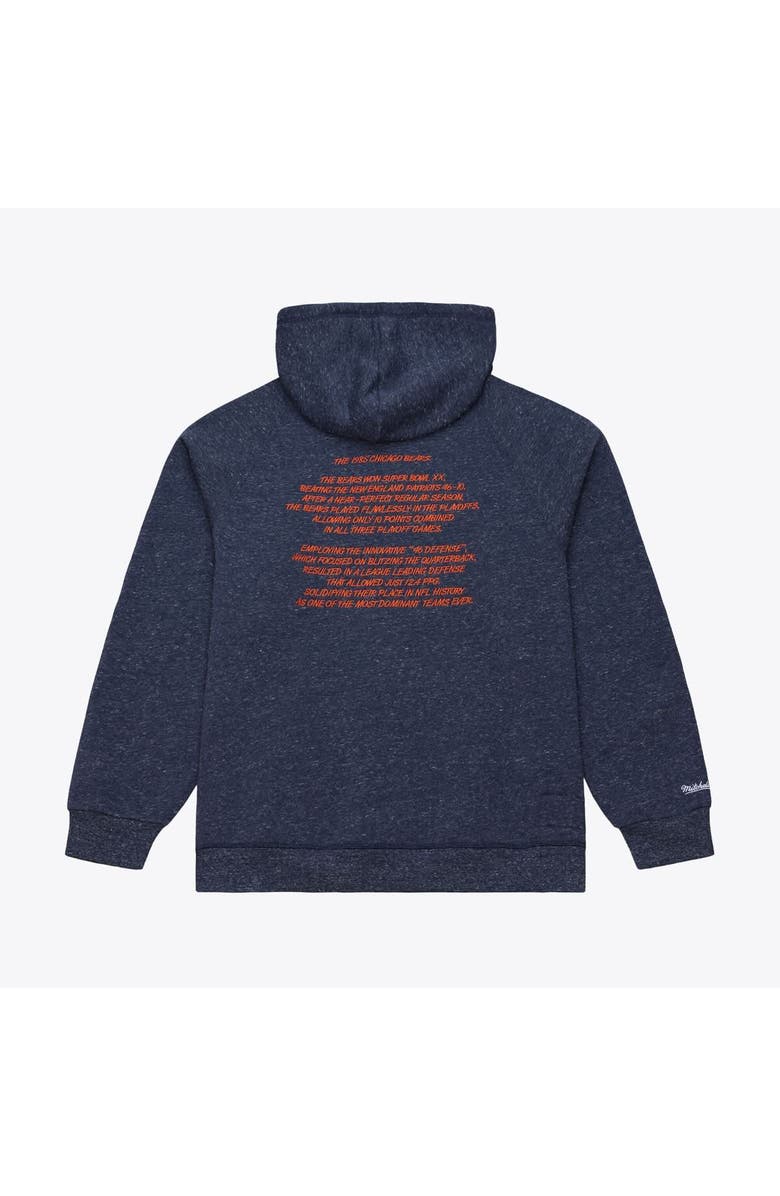 Mitchell & Ness Men's Mitchell & Ness  Navy Chicago Bears 1985 Super Bowl Champions Winning Streak Hoodie, Alternate, color, Navy
