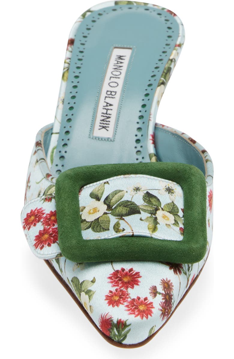 Manolo Blahnik Maysalebi Buckle Pointed Toe Mule, Alternate, color,